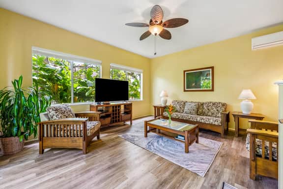 RE 413 | Walk to Poipu Beach • AC • Pool/Spa